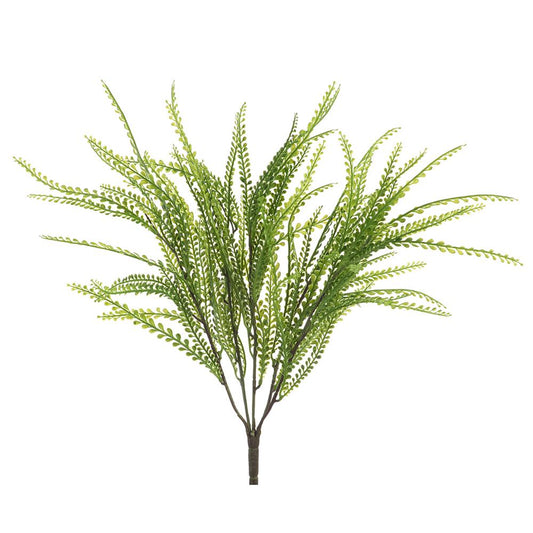 20" Soft Button Fern Bush