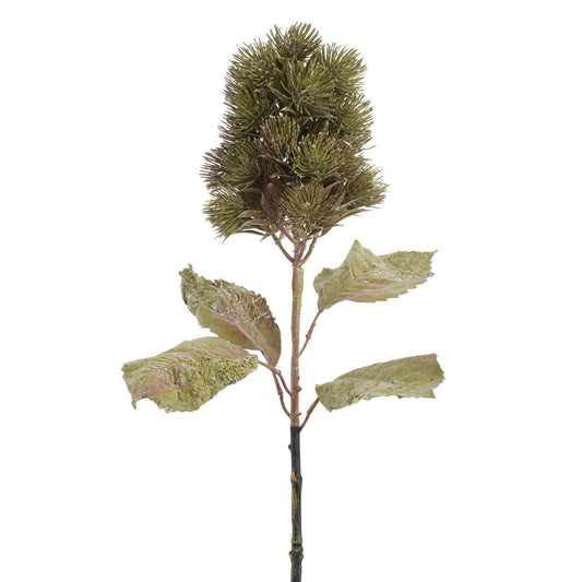25" Green Thistle Spray