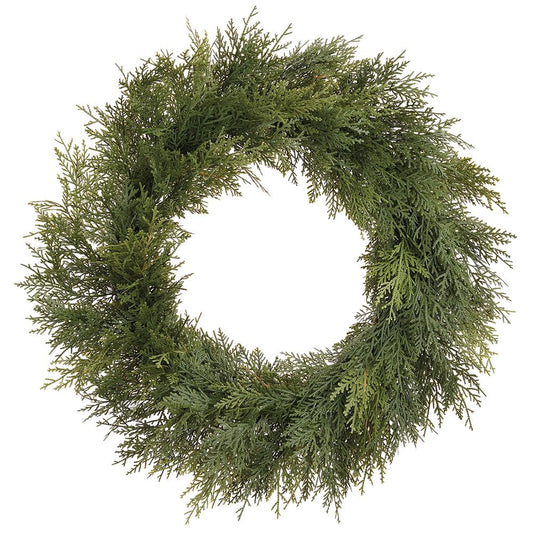 30" Soft Cedar Green Wreath