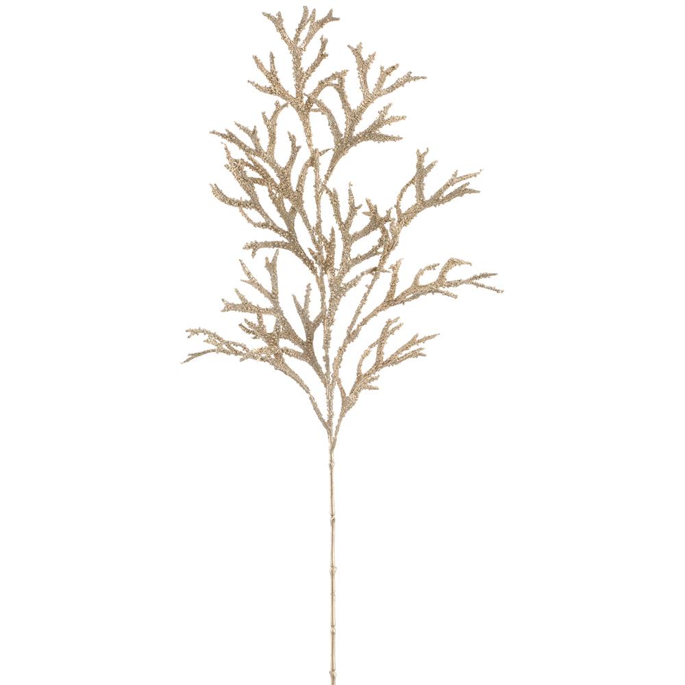 31.5" Champagne Metallic Staghorn Spray