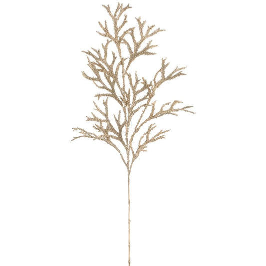 31.5" Champagne Metallic Staghorn Spray