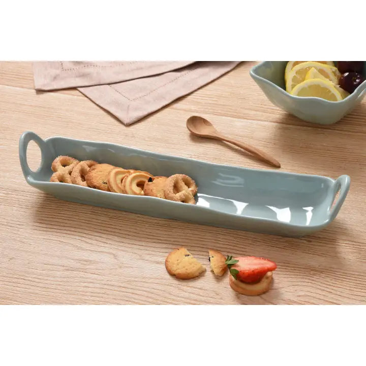 Melamine Aqua Cracker Tray