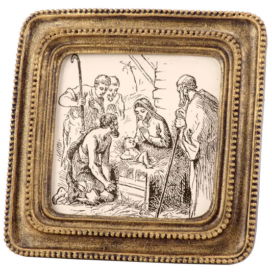 5.5" Nativity Sketch Framed Art