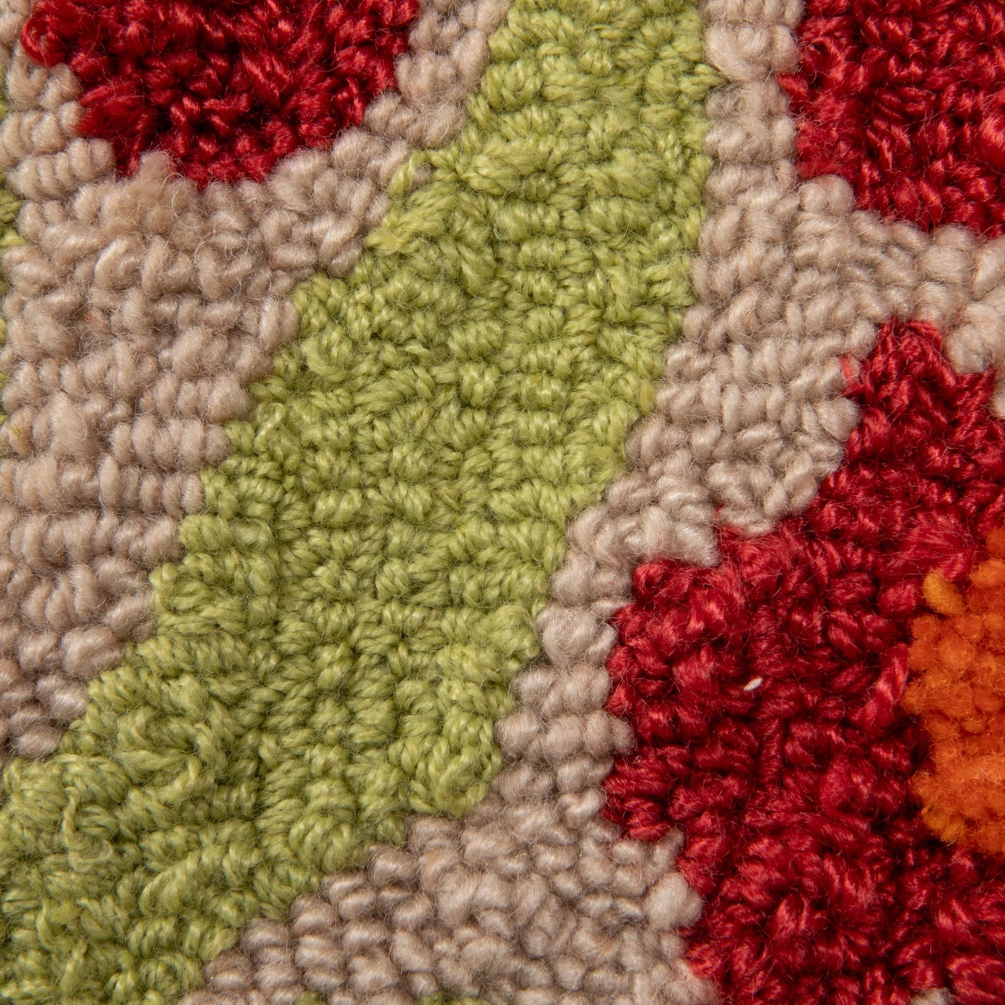 20" Square Fabric Tufted Indoor/Outdoor Pillow with Flowers