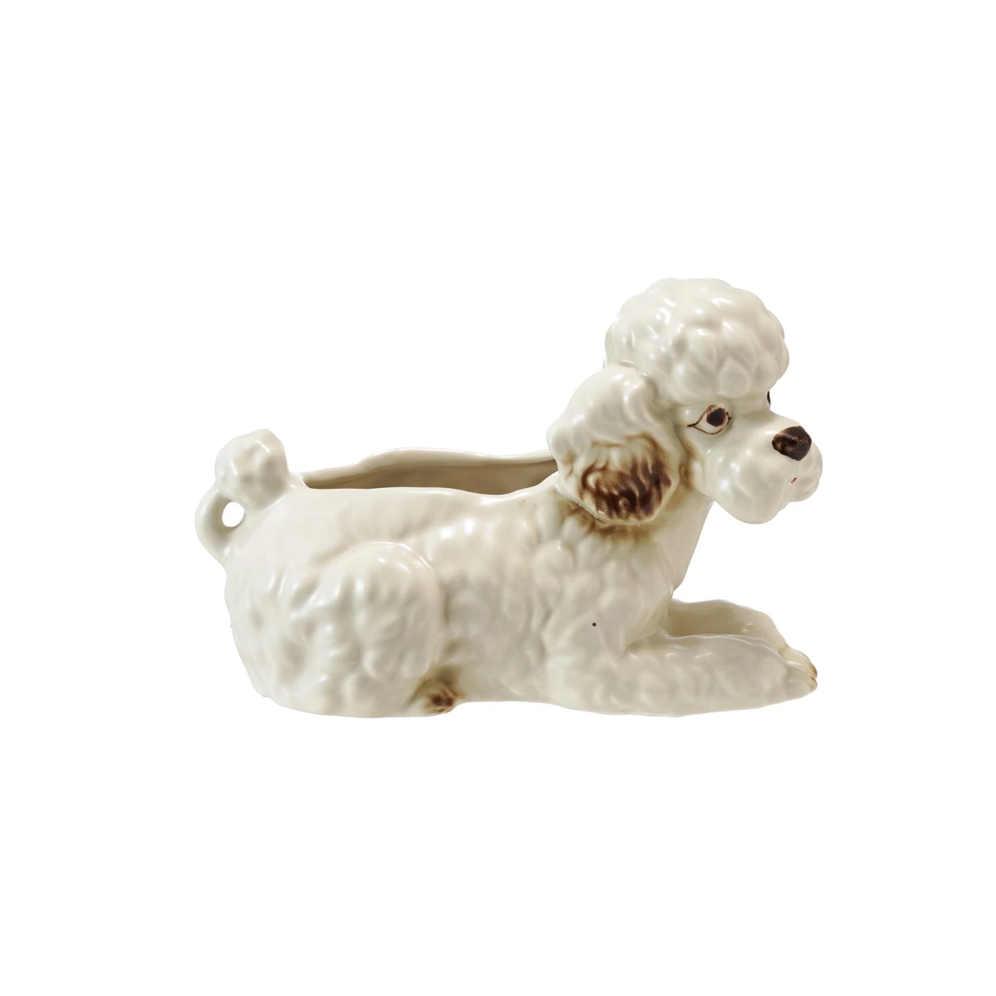 Hand-Painted Vintage Poodle Shaped Planter