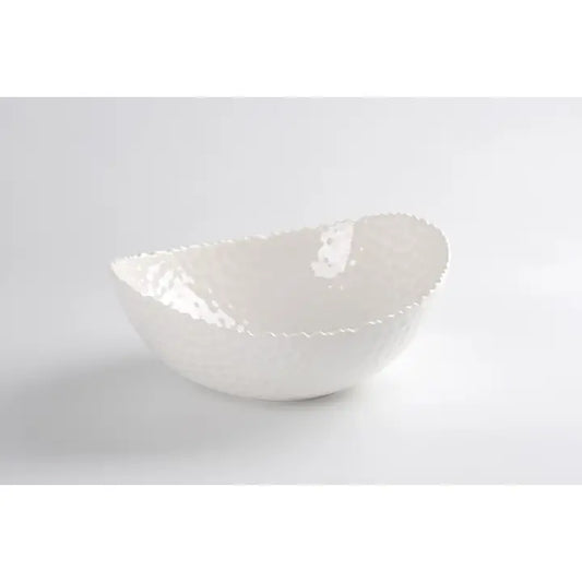 Melamine White Large Oval Serving Bowl