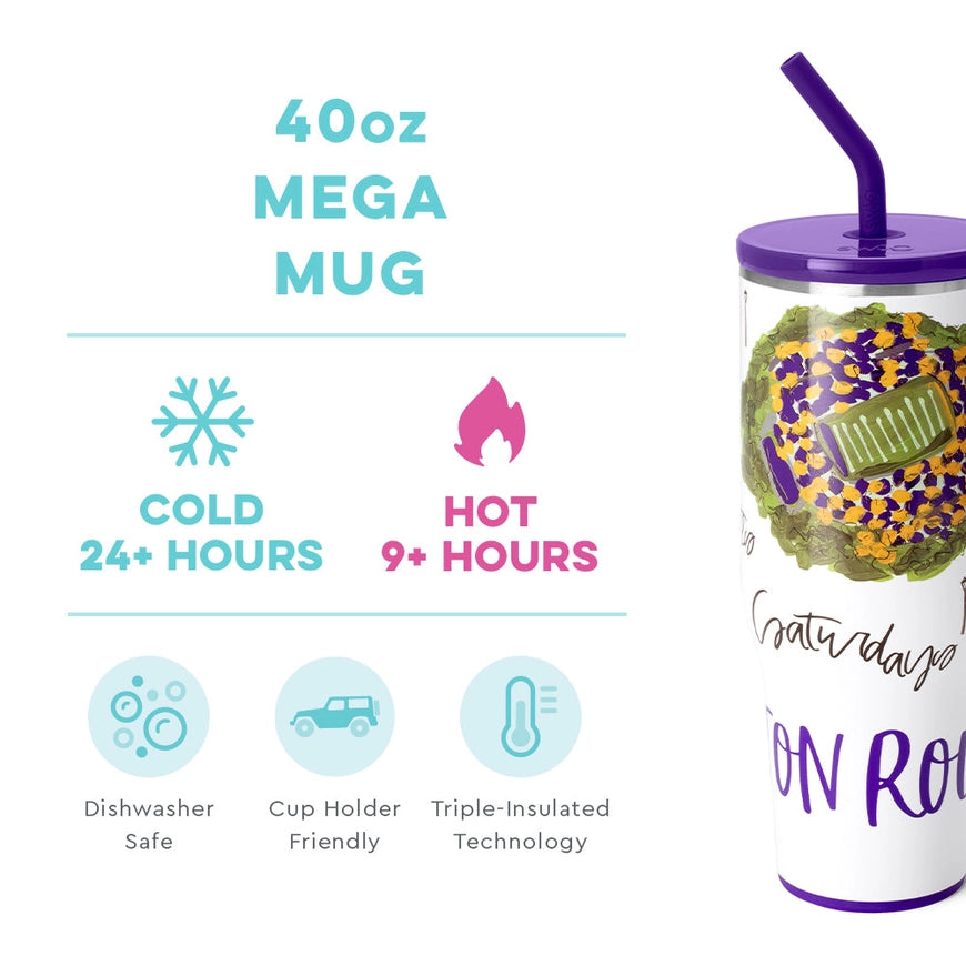 Swig 40 oz. Saturdays in Baton Rouge Mega Mug