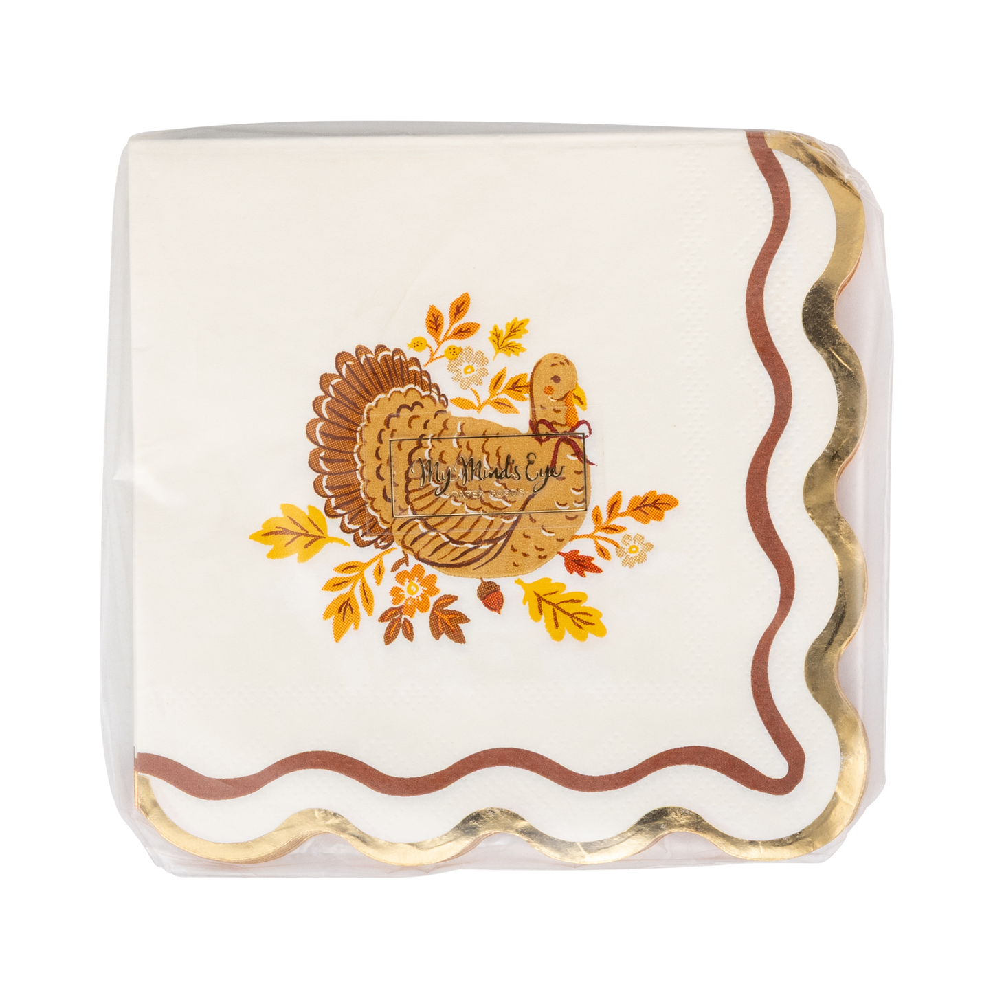 Harvest Turkey Cocktail Paper Napkins