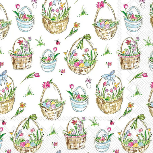 Easter Basket Cocktail Napkins