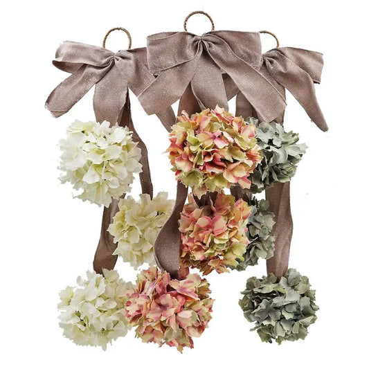 24" Hydrangea Trio Swag, 3 Colors