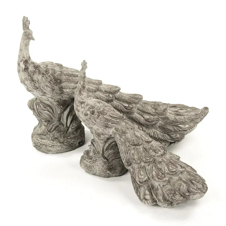 Resin Peacock Statue, 2 Sizes