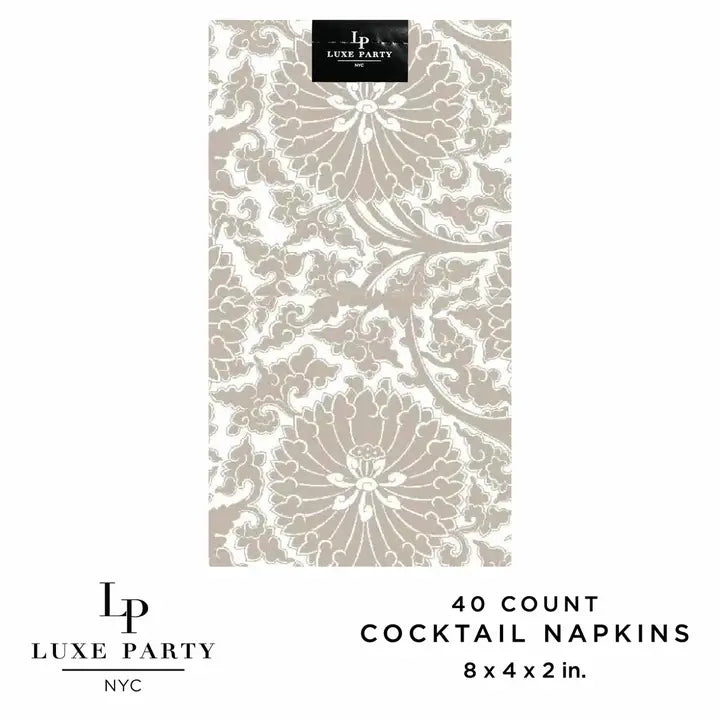 Luxe Printed Napkins, Various Styles