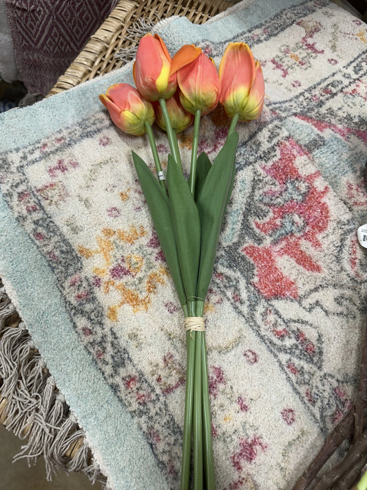 20" Orange Natural Touch Dutch Tulip Stem