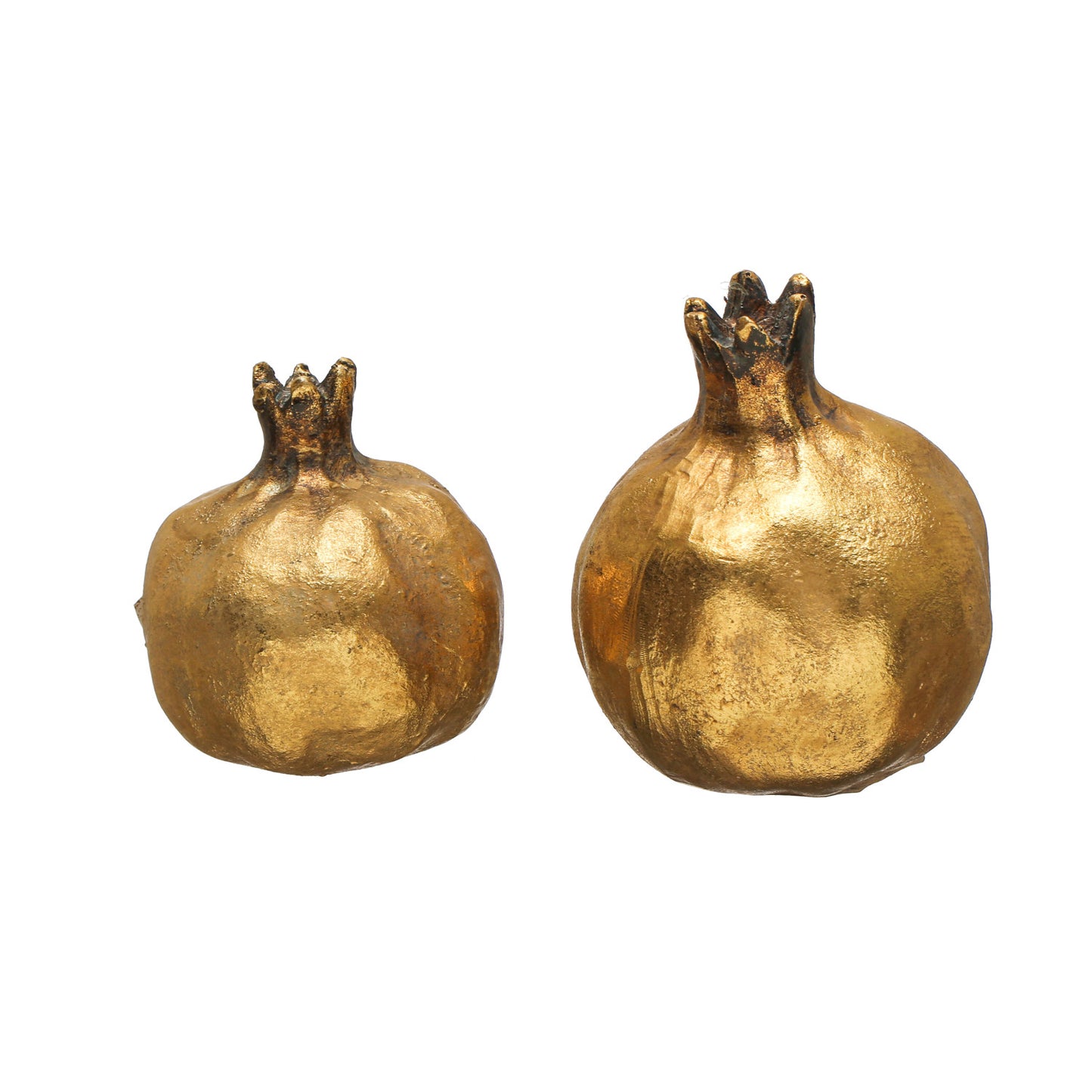 Antique Gold Resin Pomegranate, 2 Sizes