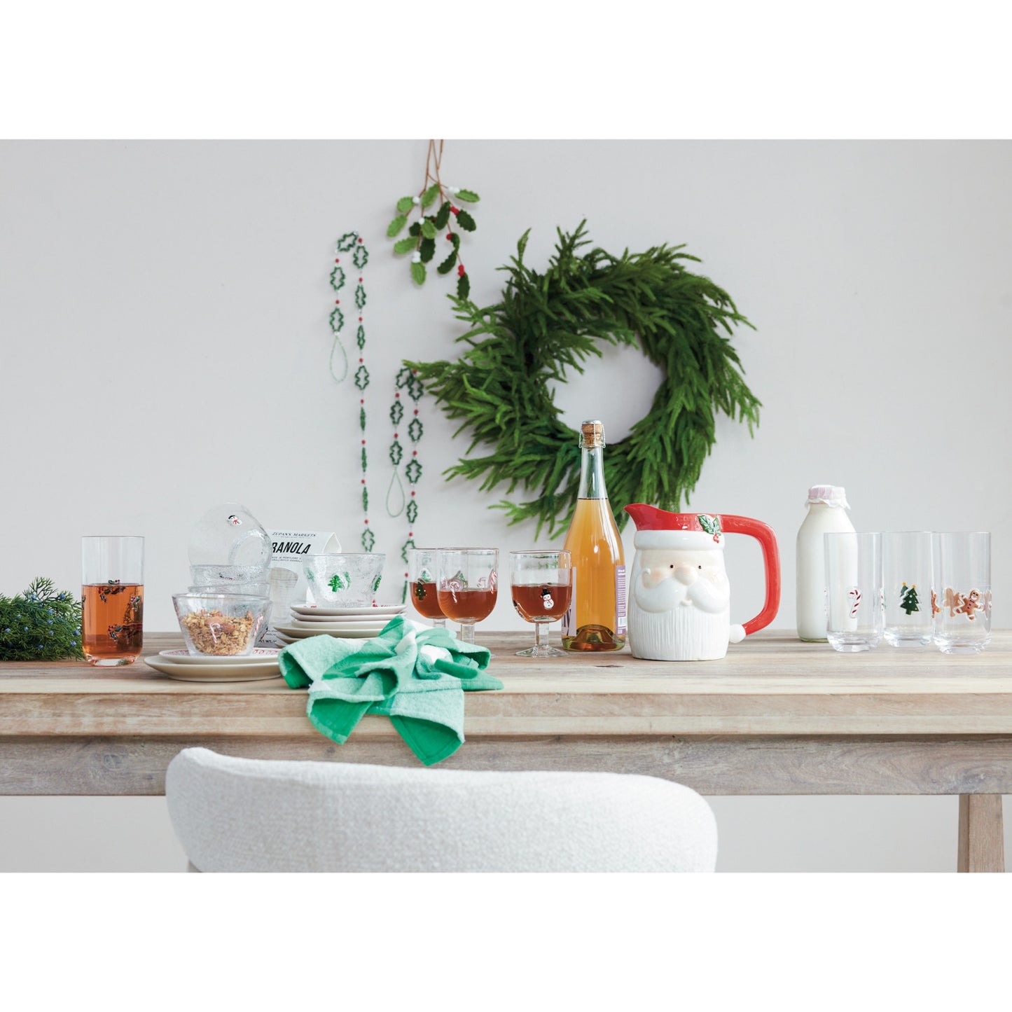 18 oz. Acrylic Drinking Glass w/ Embedded Holiday Icons, 4 Styles